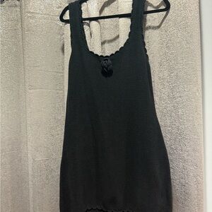 Elegant Black Knit Women's Top